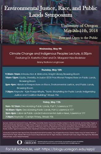 Environmental Justice, Race, and Public Lands Symposium poster